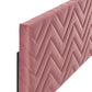 Mercy Chevron Tufted Performance Velvet Full/Queen Headboard By Modway - MOD-6659 | Headboards | Modishstore - 12