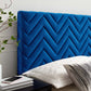 Mercy Chevron Tufted Performance Velvet Full/Queen Headboard By Modway - MOD-6659 | Headboards | Modishstore - 24