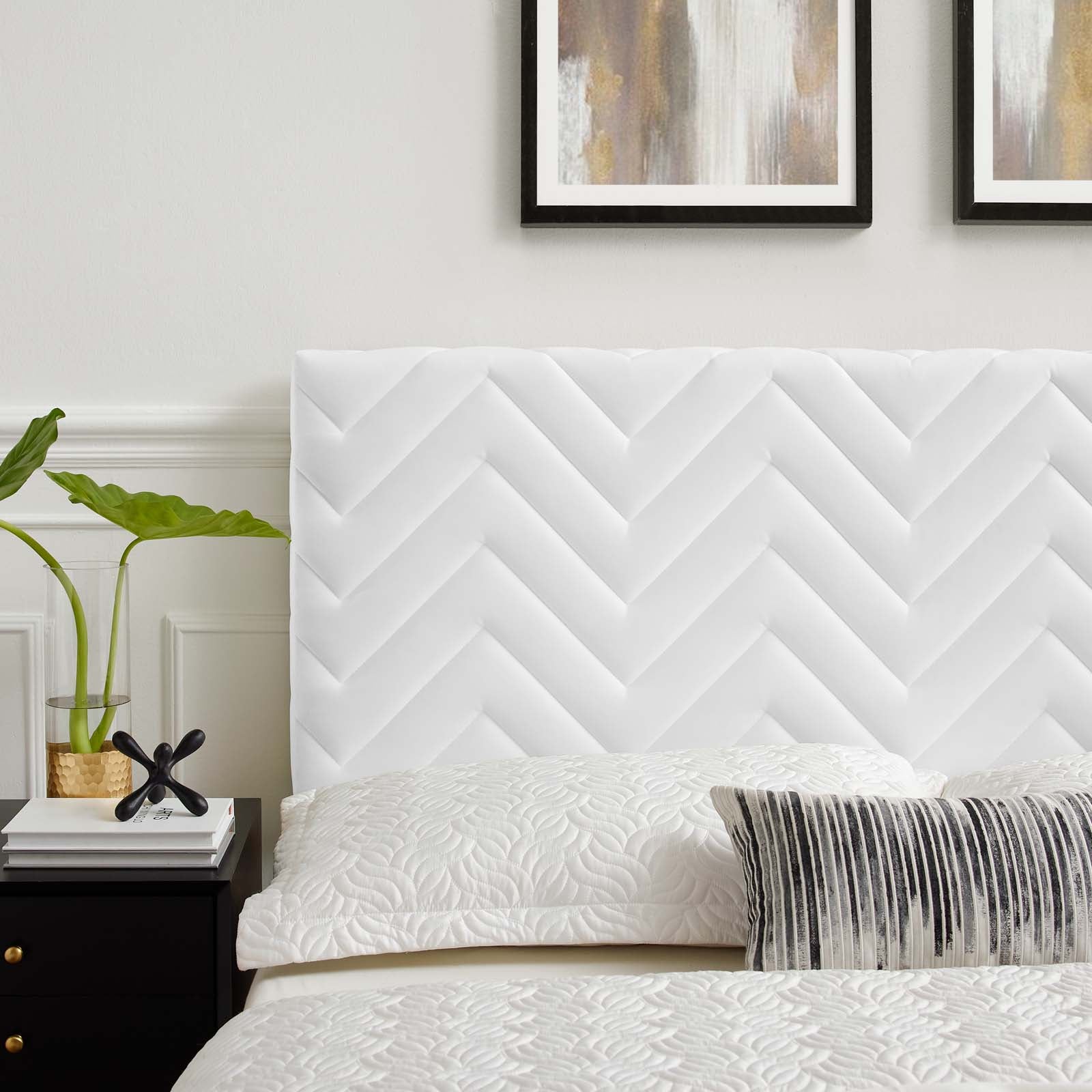 Mercy Chevron Tufted Performance Velvet Full/Queen Headboard By Modway - MOD-6659 | Headboards | Modishstore - 32