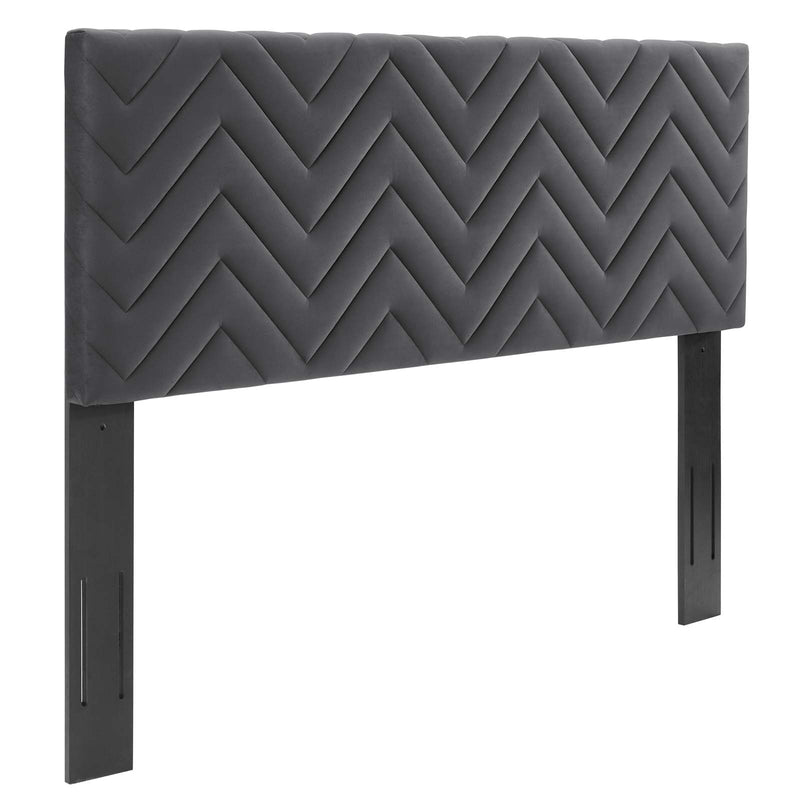 Mercy Chevron Tufted Performance Velvet King/California King Headboard By Modway - MOD-6660 | Headboards | Modishstore - 2