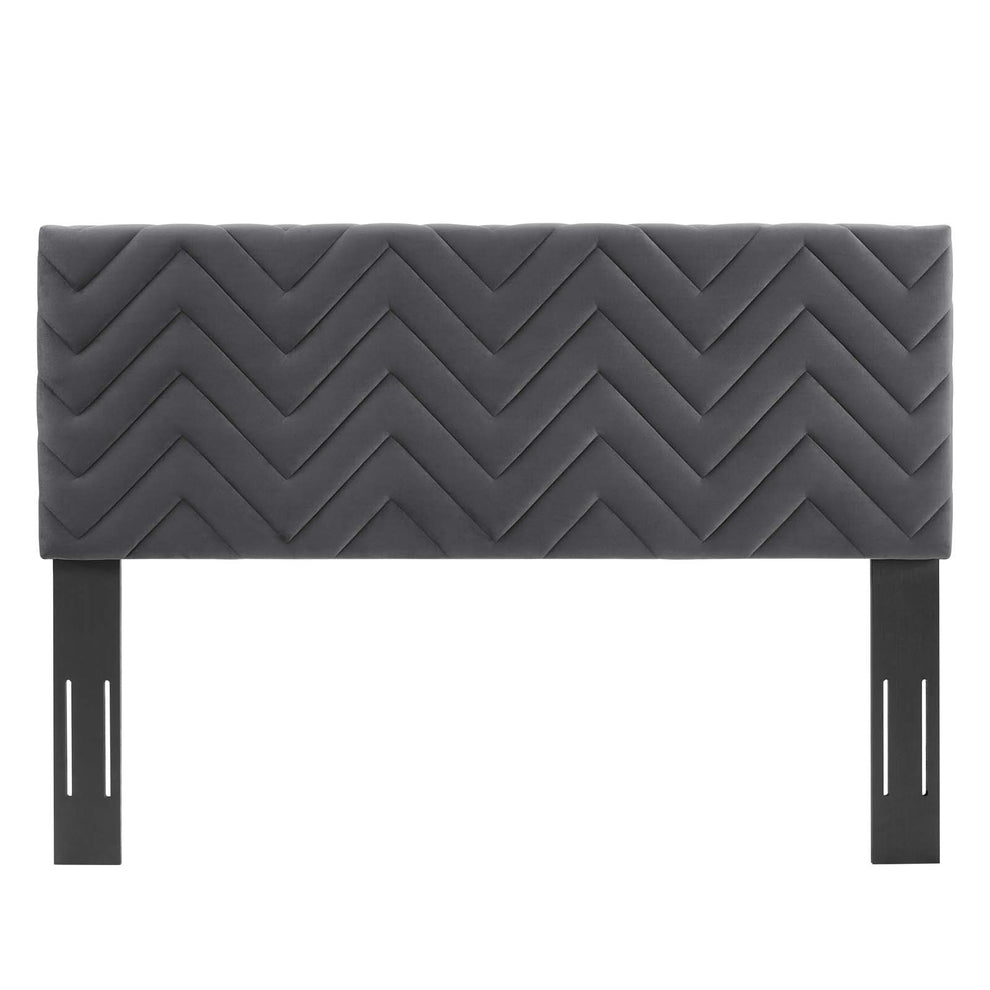 Mercy Chevron Tufted Performance Velvet King/California King Headboard By Modway - MOD-6660 | Headboards | Modishstore - 3