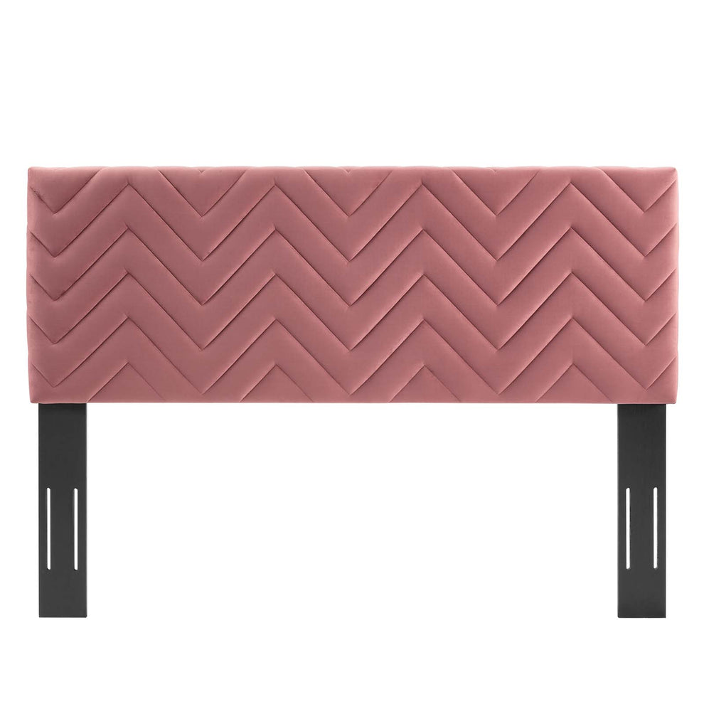 Mercy Chevron Tufted Performance Velvet King/California King Headboard By Modway - MOD-6660 | Headboards | Modishstore - 10
