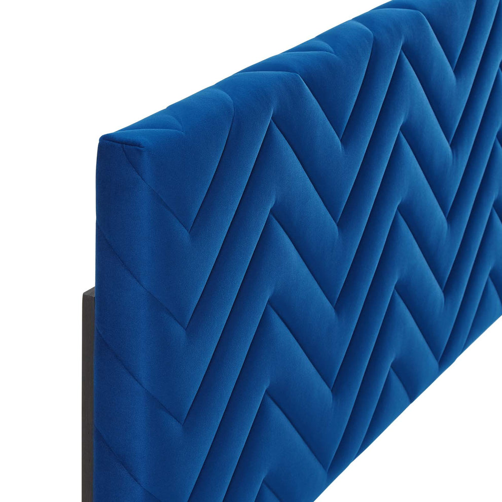 Mercy Chevron Tufted Performance Velvet King/California King Headboard By Modway - MOD-6660 | Headboards | Modishstore - 20