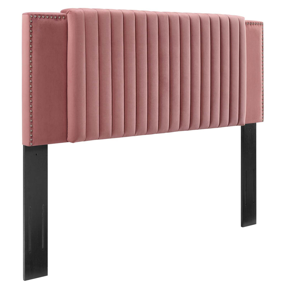 Felicity Channel Tufted Performance Velvet Twin Headboard By Modway - MOD-6661 | Headboards | Modishstore - 9