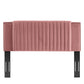 Felicity Channel Tufted Performance Velvet Twin Headboard By Modway - MOD-6661 | Headboards | Modishstore - 10