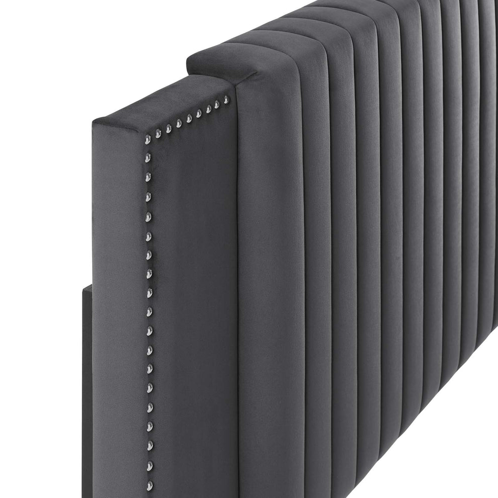 Felicity Channel Tufted Performance Velvet King/California King Headboard By Modway - MOD-6663 | Headboards | Modishstore - 5