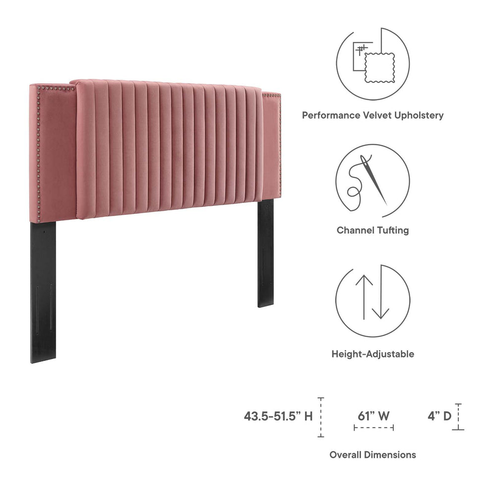 Felicity Channel Tufted Performance Velvet King/California King Headboard By Modway - MOD-6663 | Headboards | Modishstore - 14