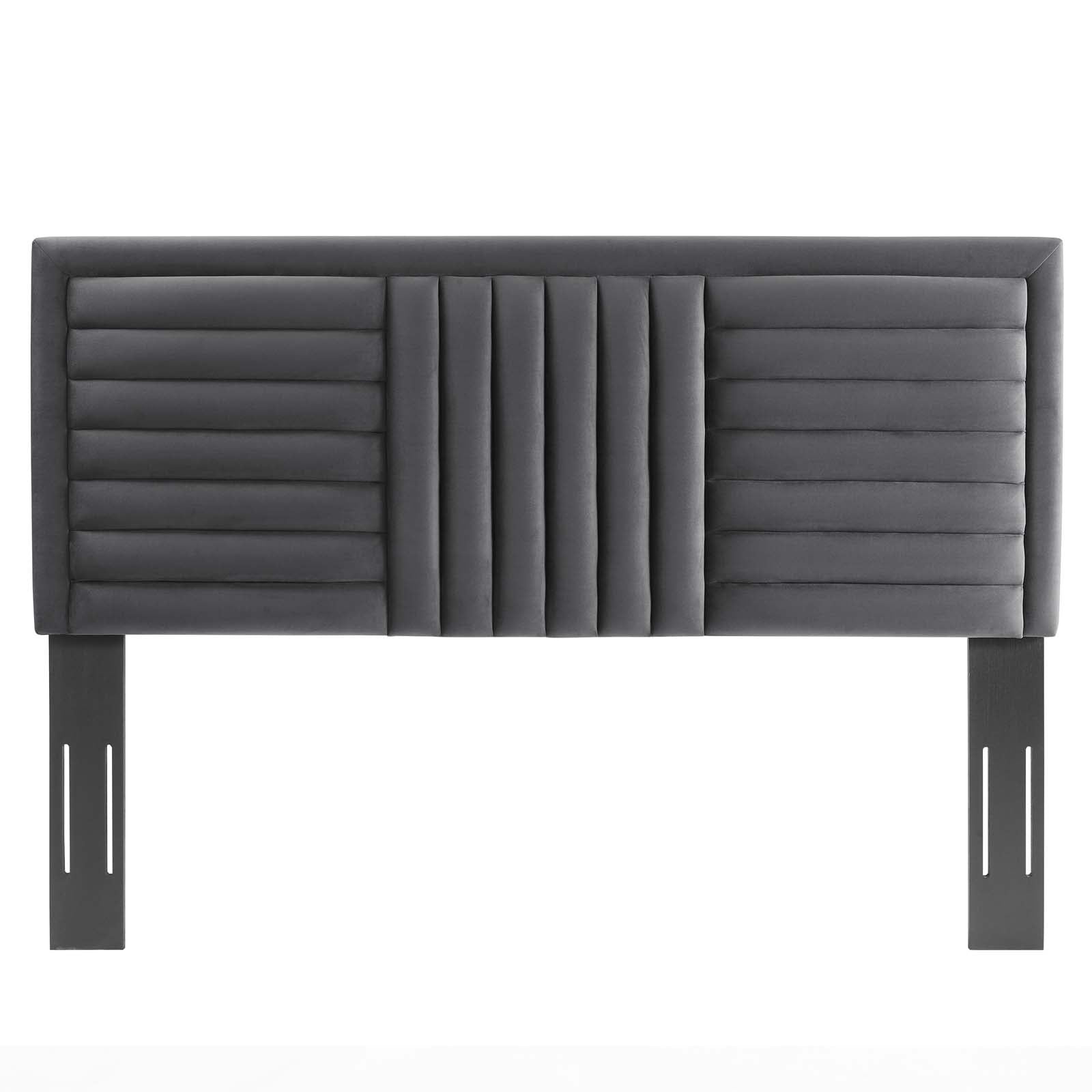 Believe Channel Tufted Performance Velvet Full/Queen Headboard By Modway - MOD-6665 | Headboards | Modishstore - 3