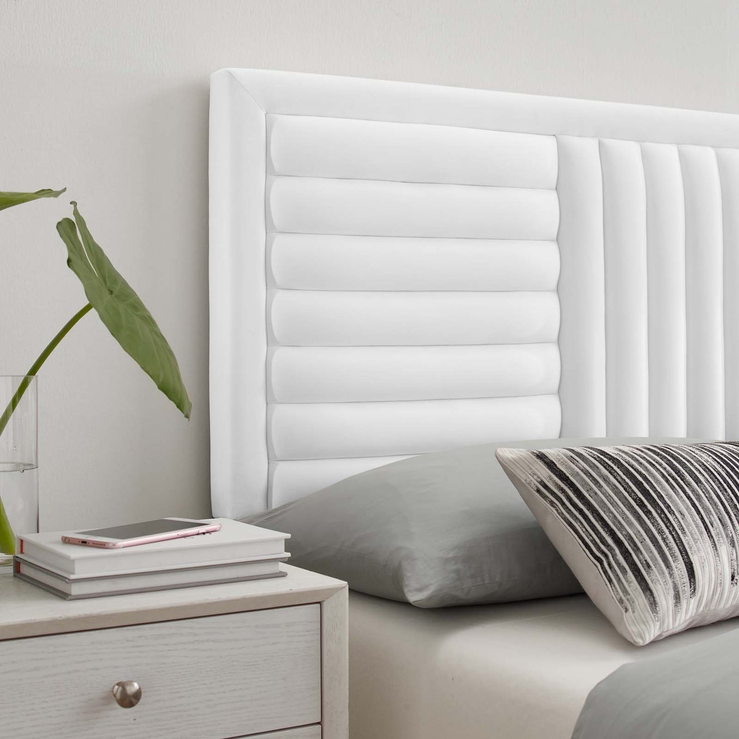 Believe Channel Tufted Performance Velvet Full/Queen Headboard By Modway - MOD-6665 | Headboards | Modishstore - 25