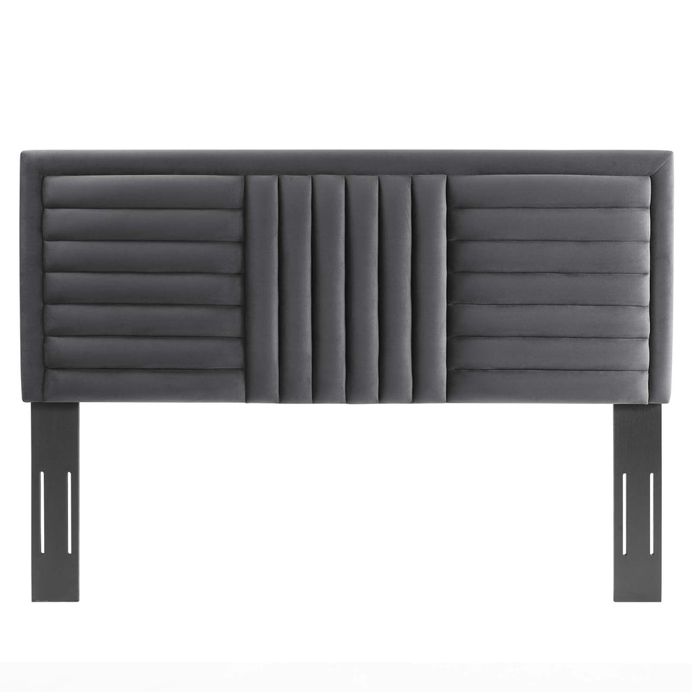 Believe Channel Tufted Performance Velvet King/California King Headboard By Modway - MOD-6666 | Headboards | Modishstore - 3