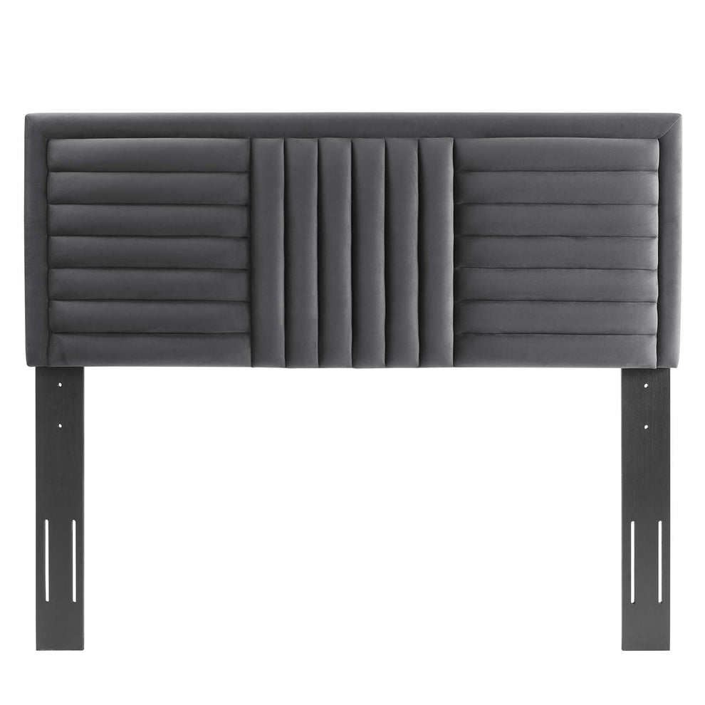 Believe Channel Tufted Performance Velvet King/California King Headboard By Modway - MOD-6666 | Headboards | Modishstore - 4