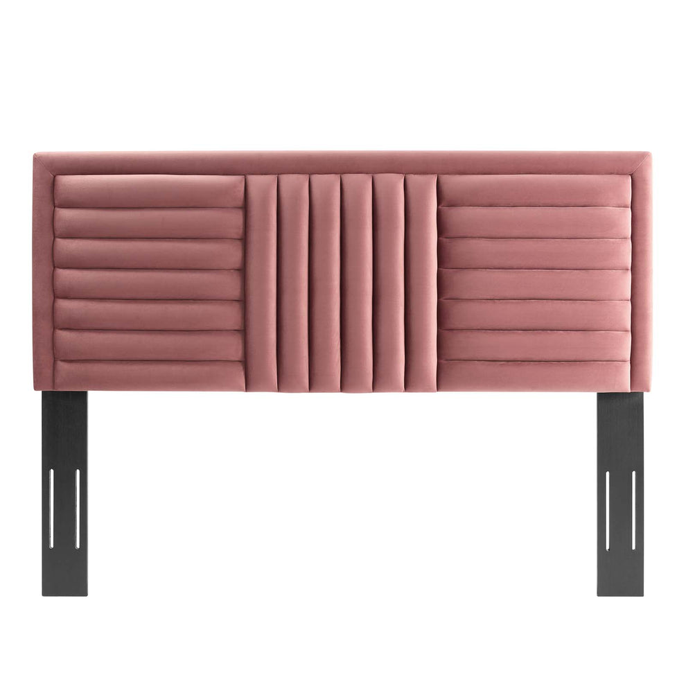 Believe Channel Tufted Performance Velvet King/California King Headboard By Modway - MOD-6666 | Headboards | Modishstore - 11