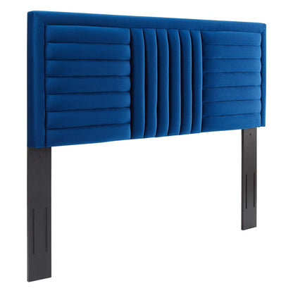 Believe Channel Tufted Performance Velvet King/California King Headboard By Modway - MOD-6666 | Headboards | Modishstore - 18