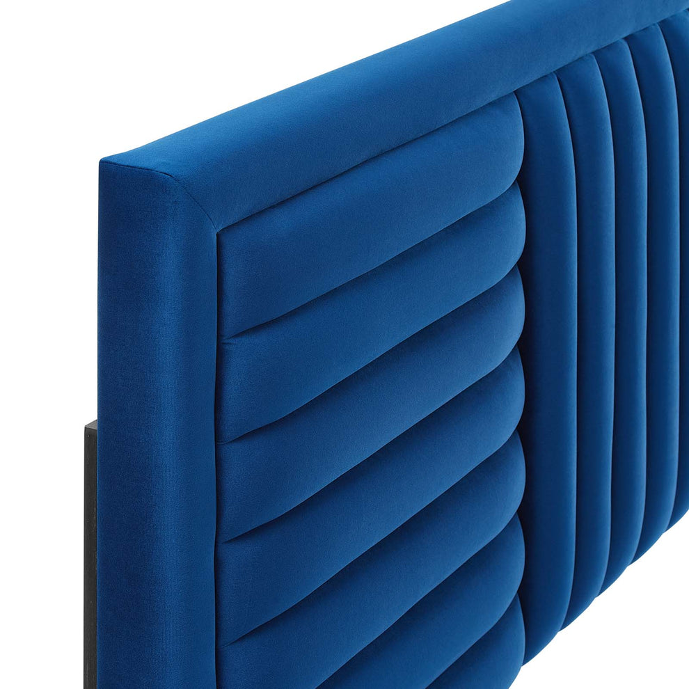 Believe Channel Tufted Performance Velvet King/California King Headboard By Modway - MOD-6666 | Headboards | Modishstore - 21