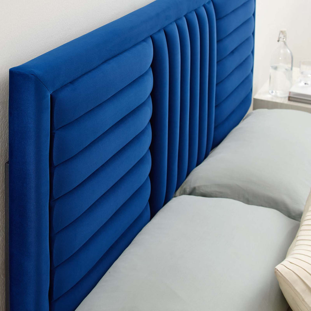 Believe Channel Tufted Performance Velvet King/California King Headboard By Modway - MOD-6666 | Headboards | Modishstore - 17