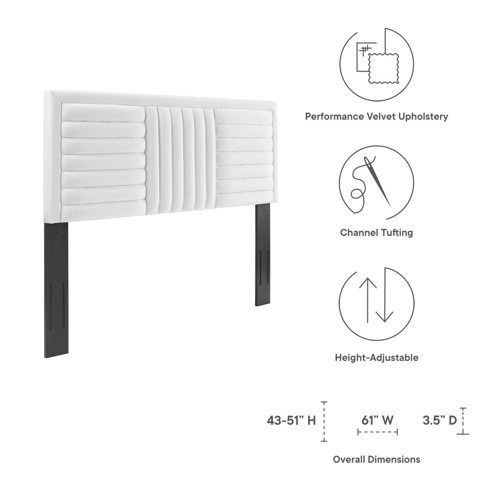 Believe Channel Tufted Performance Velvet King/California King Headboard By Modway - MOD-6666 | Headboards | Modishstore - 30