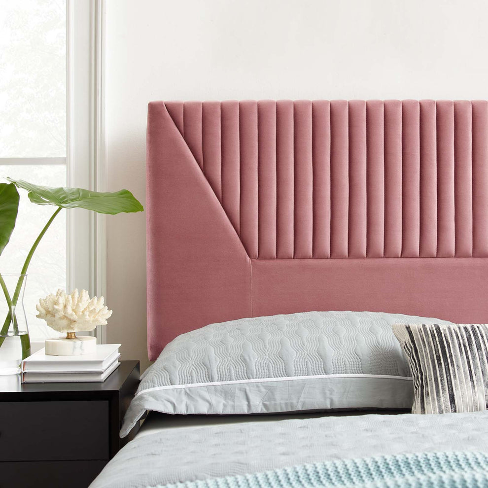 Patience Channel Tufted Performance Velvet Twin Headboard By Modway - MOD-6667 | Headboards | Modishstore - 16