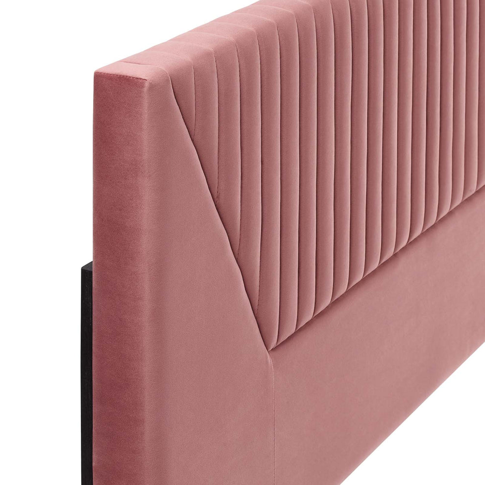 Patience Channel Tufted Performance Velvet King/California King Headboard By Modway - MOD-6669 | Headboards | Modishstore - 12