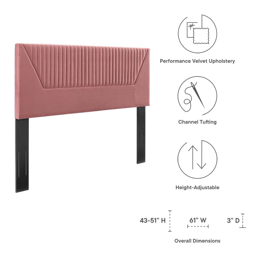 Patience Channel Tufted Performance Velvet King/California King Headboard By Modway - MOD-6669 | Headboards | Modishstore - 13