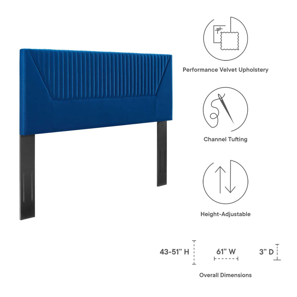 Patience Channel Tufted Performance Velvet King/California King Headboard By Modway - MOD-6669 | Headboards | Modishstore - 21