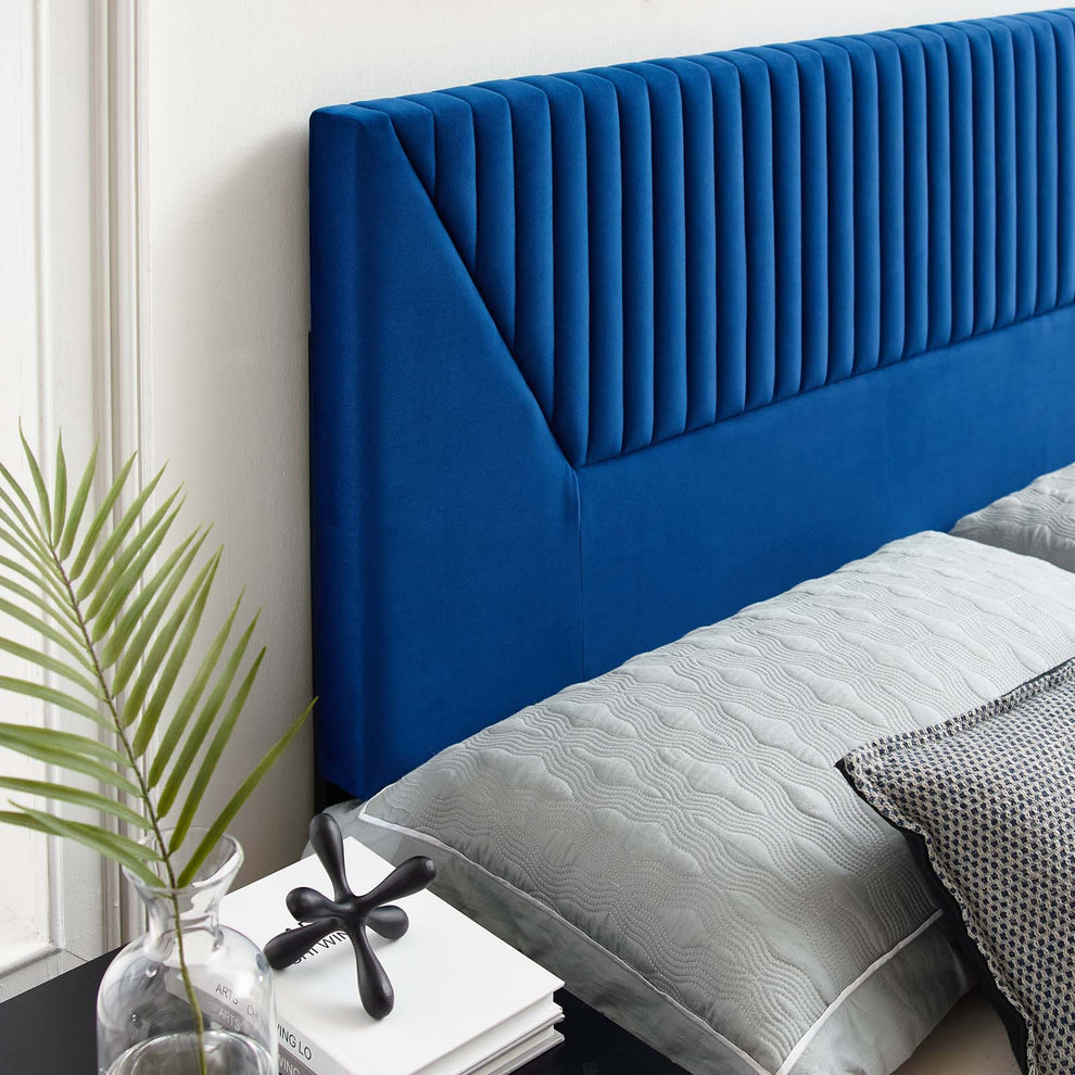 Patience Channel Tufted Performance Velvet King/California King Headboard By Modway - MOD-6669 | Headboards | Modishstore - 24