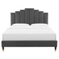 Modway Elise Queen Performance Velvet Platform Bed - MOD-6691 | Beds | Modishstore - 5