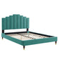 Modway Elise Queen Performance Velvet Platform Bed - MOD-6691 | Beds | Modishstore - 45