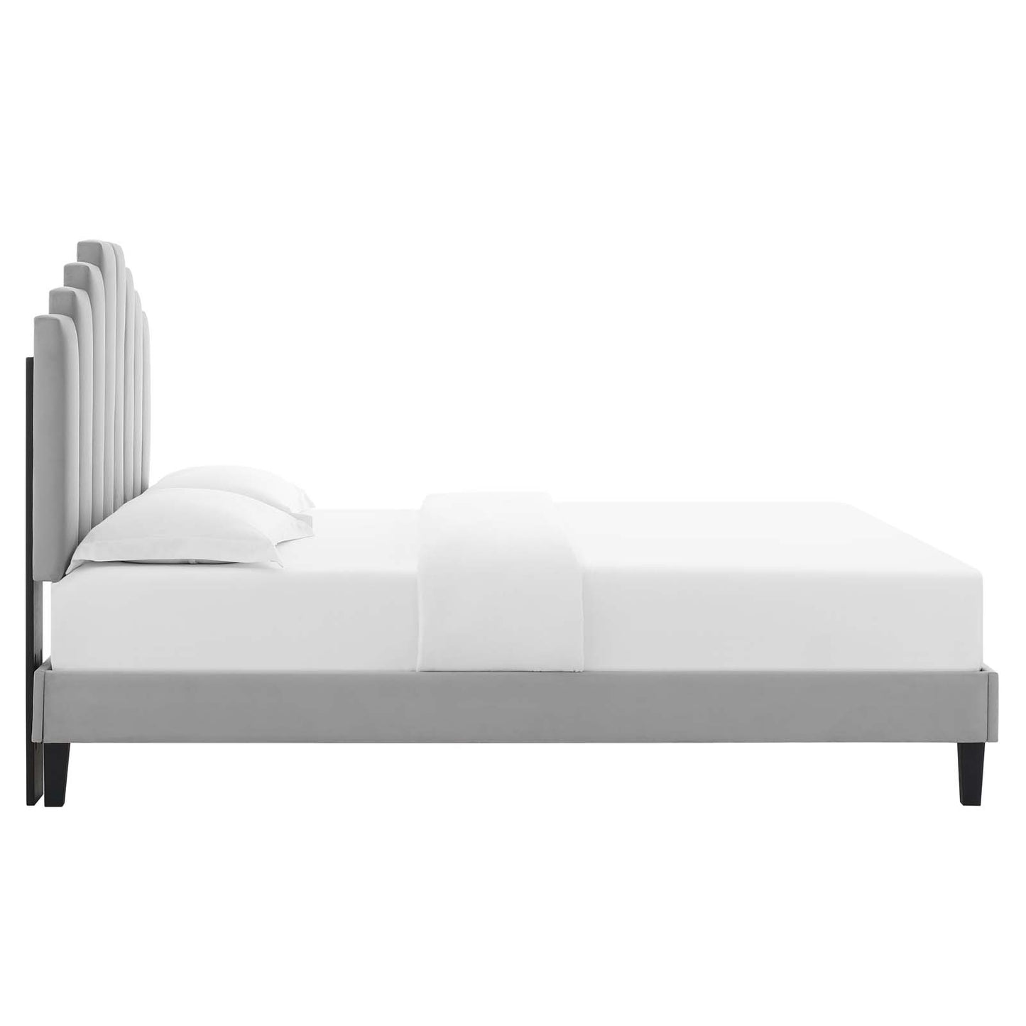 Modway Elise Queen Performance Velvet Platform Bed - MOD-6692 | Beds | Modishstore - 18