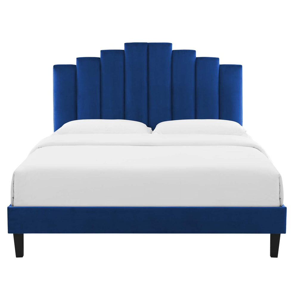 Modway Elise Queen Performance Velvet Platform Bed - MOD-6692 | Beds | Modishstore - 33