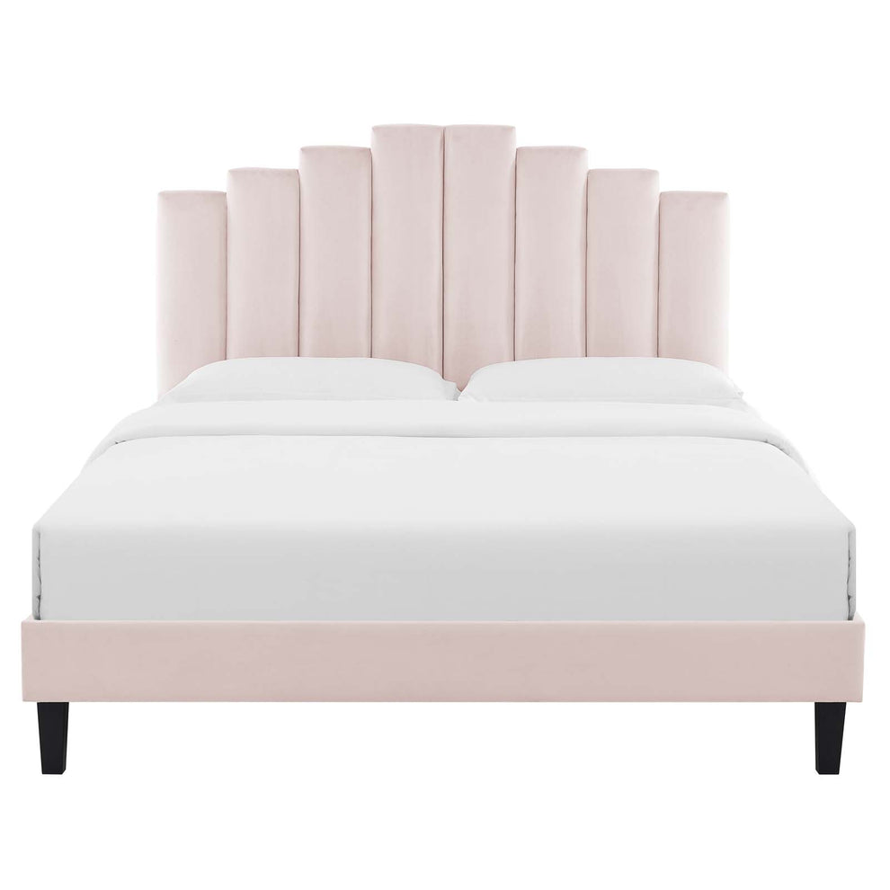 Modway Elise Queen Performance Velvet Platform Bed - MOD-6692 | Beds | Modishstore - 40