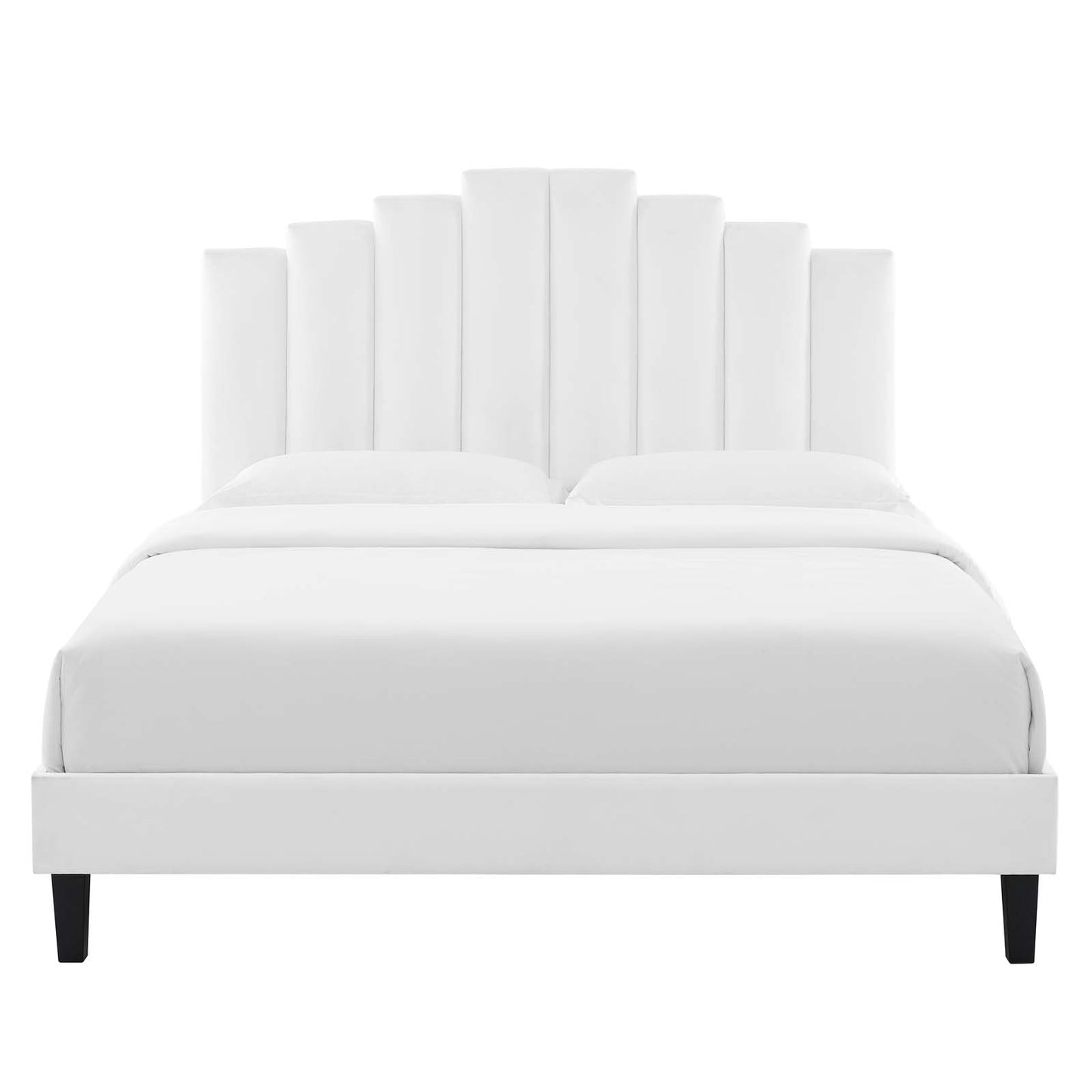 Modway Elise Queen Performance Velvet Platform Bed - MOD-6692 | Beds | Modishstore - 54