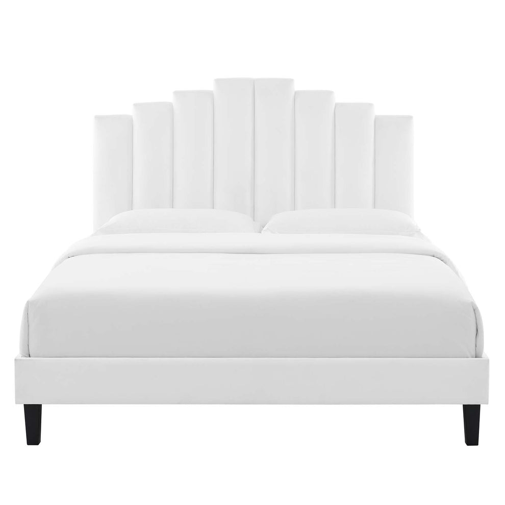 Modway Elise Queen Performance Velvet Platform Bed - MOD-6692 | Beds | Modishstore - 54