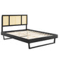 Kelsea Cane and Wood Full Platform Bed With Angular Legs By Modway - MOD-6695 | Beds | Modishstore - 3