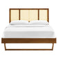 Kelsea Cane and Wood Full Platform Bed With Angular Legs By Modway - MOD-6695 | Beds | Modishstore - 10