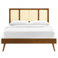 Kelsea Cane and Wood Full Platform Bed With Splayed Legs By Modway - MOD-6696 | Beds | Modishstore - 15