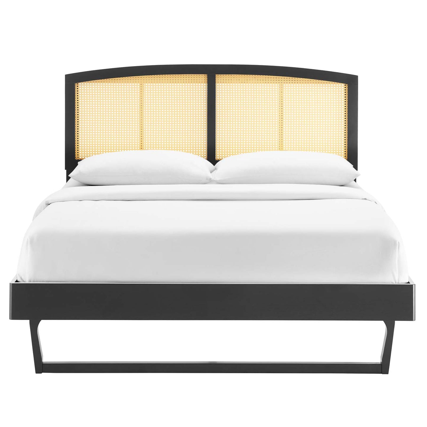 Sierra Cane and Wood Full Platform Bed With Angular Legs By Modway - MOD-6699 | Beds | Modishstore - 5