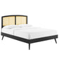 Sierra Cane and Wood Full Platform Bed With Splayed Legs By Modway - MOD-6700 | Beds | Modishstore - 2
