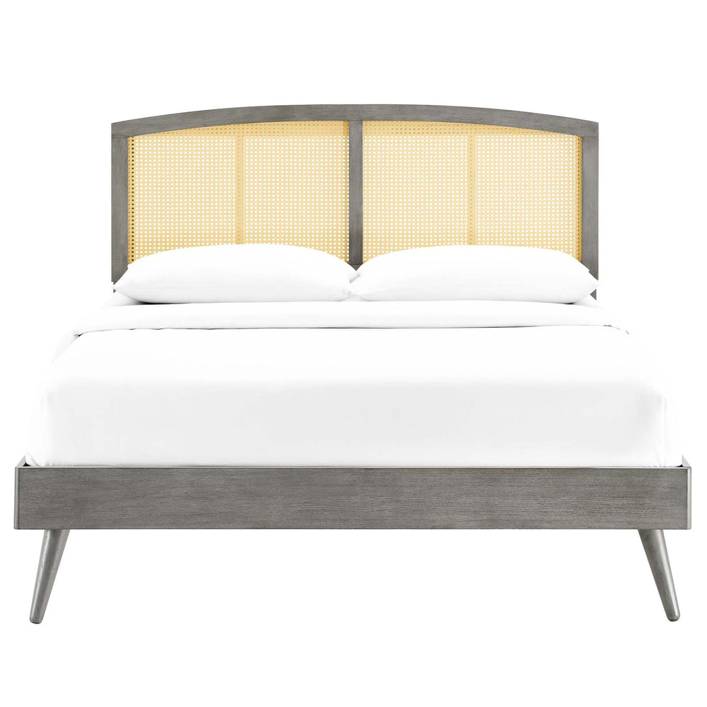 Sierra Cane and Wood Full Platform Bed With Splayed Legs By Modway - MOD-6700 | Beds | Modishstore - 10