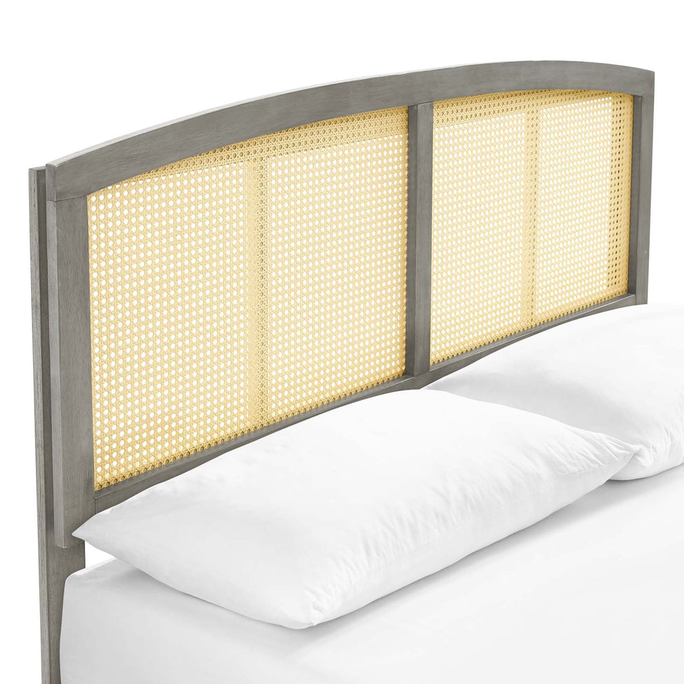 Sierra Cane and Wood Full Platform Bed With Splayed Legs By Modway - MOD-6700 | Beds | Modishstore - 11