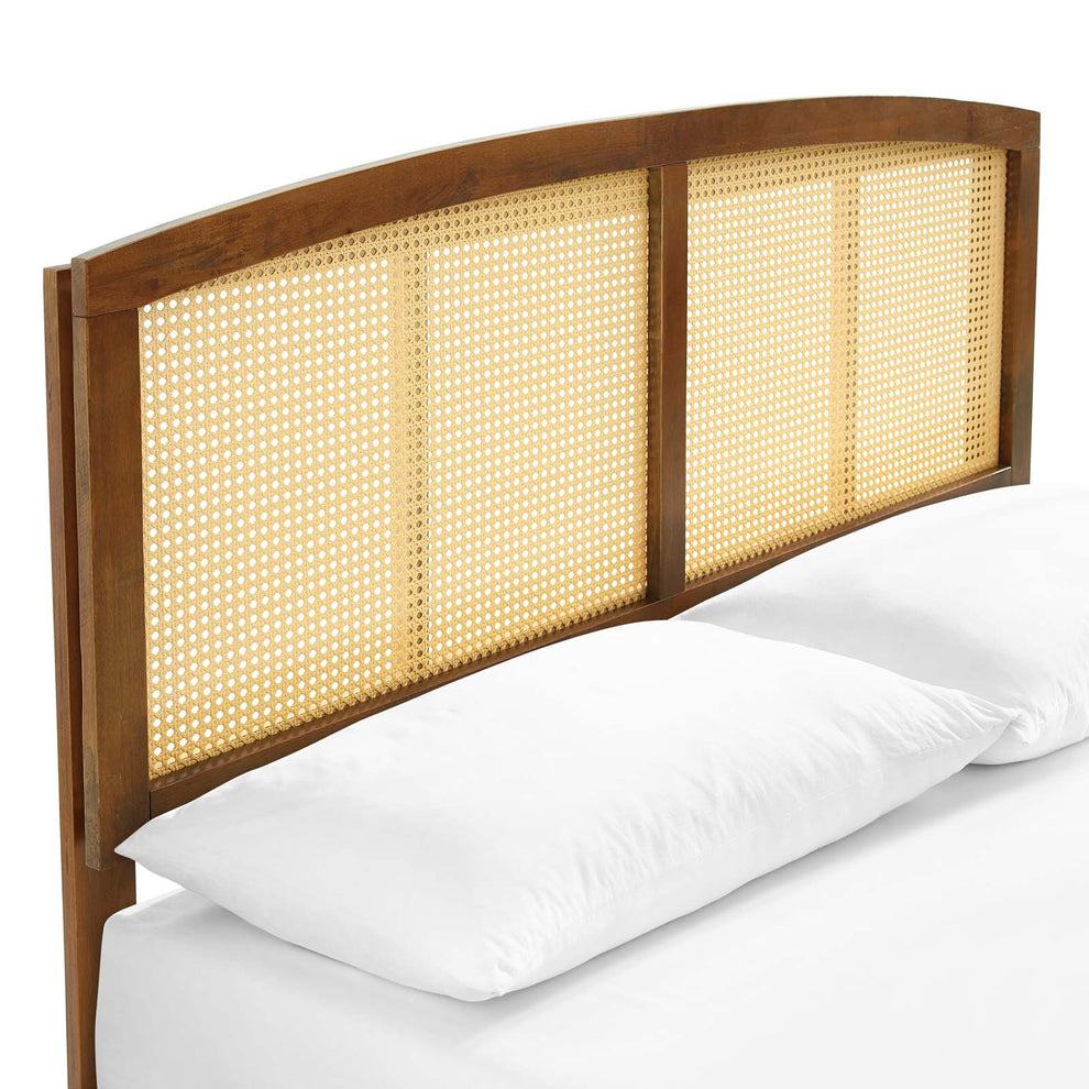 Sierra Cane and Wood King Platform Bed With Splayed Legs By Modway - MOD-6702 | Beds | Modishstore - 11
