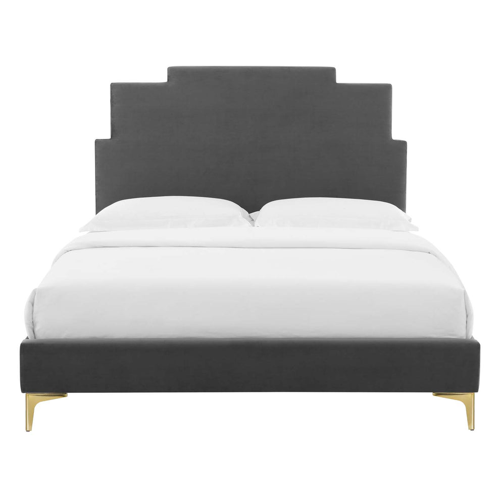 Modway Lindsey Performance Velvet Queen Platform Bed - MOD-6703 | Beds | Modishstore - 7