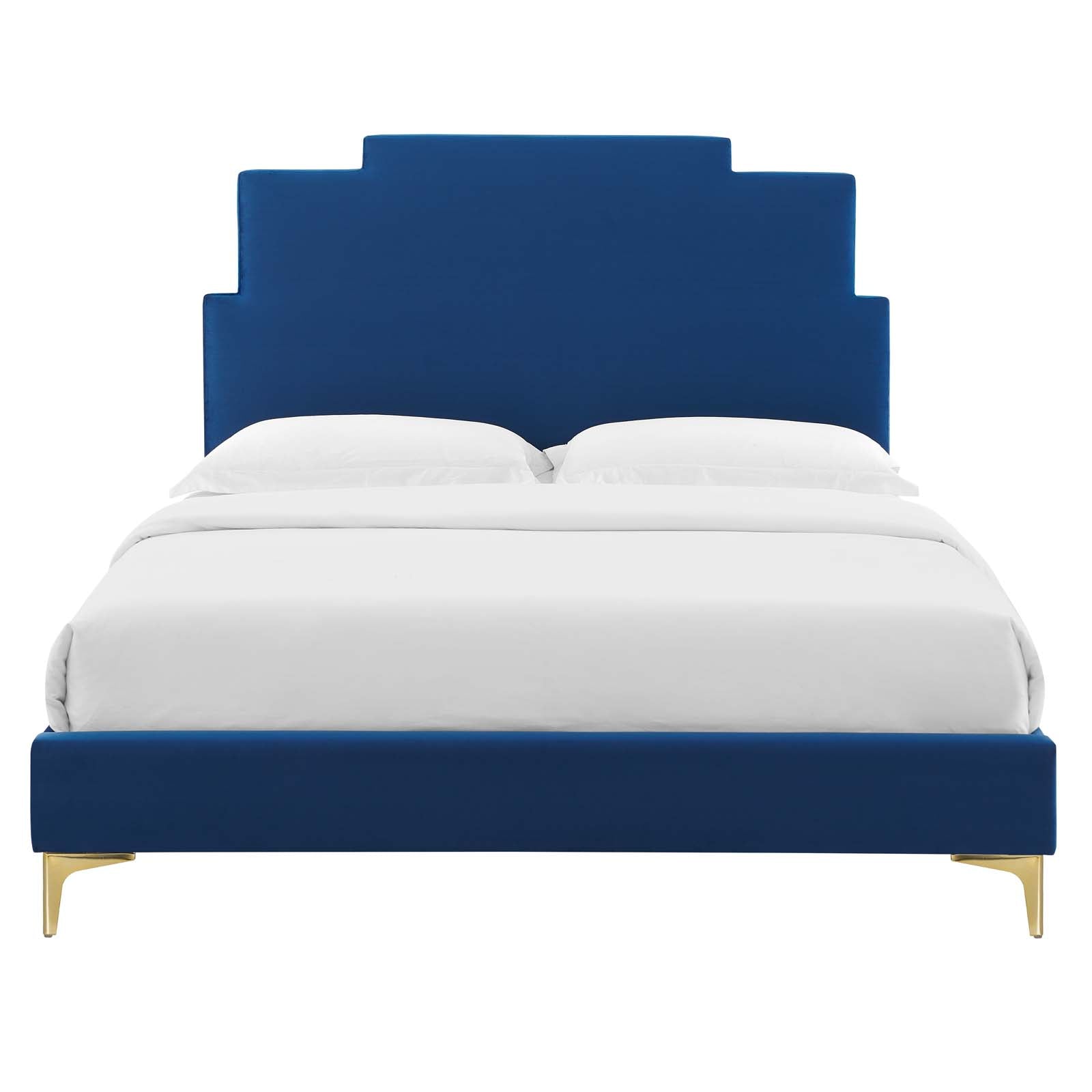 Modway Lindsey Performance Velvet Queen Platform Bed - MOD-6703 | Beds | Modishstore - 35