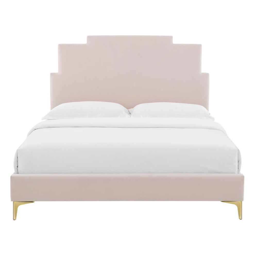 Modway Lindsey Performance Velvet Queen Platform Bed - MOD-6703 | Beds | Modishstore - 42