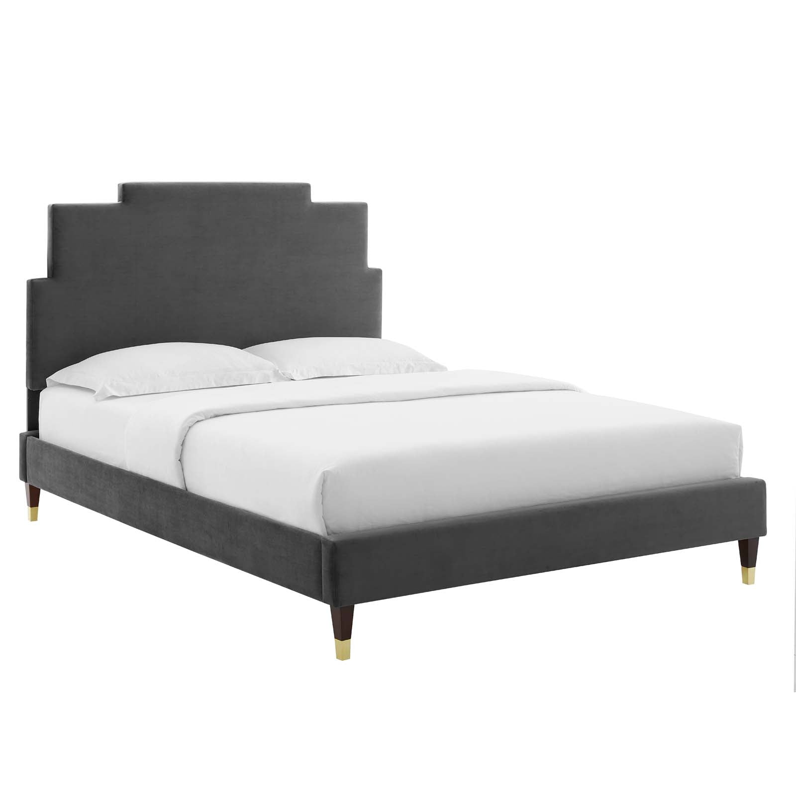 Modway Lindsey Performance Velvet Queen Platform Bed - MOD-6704 | Beds | Modishstore - 2