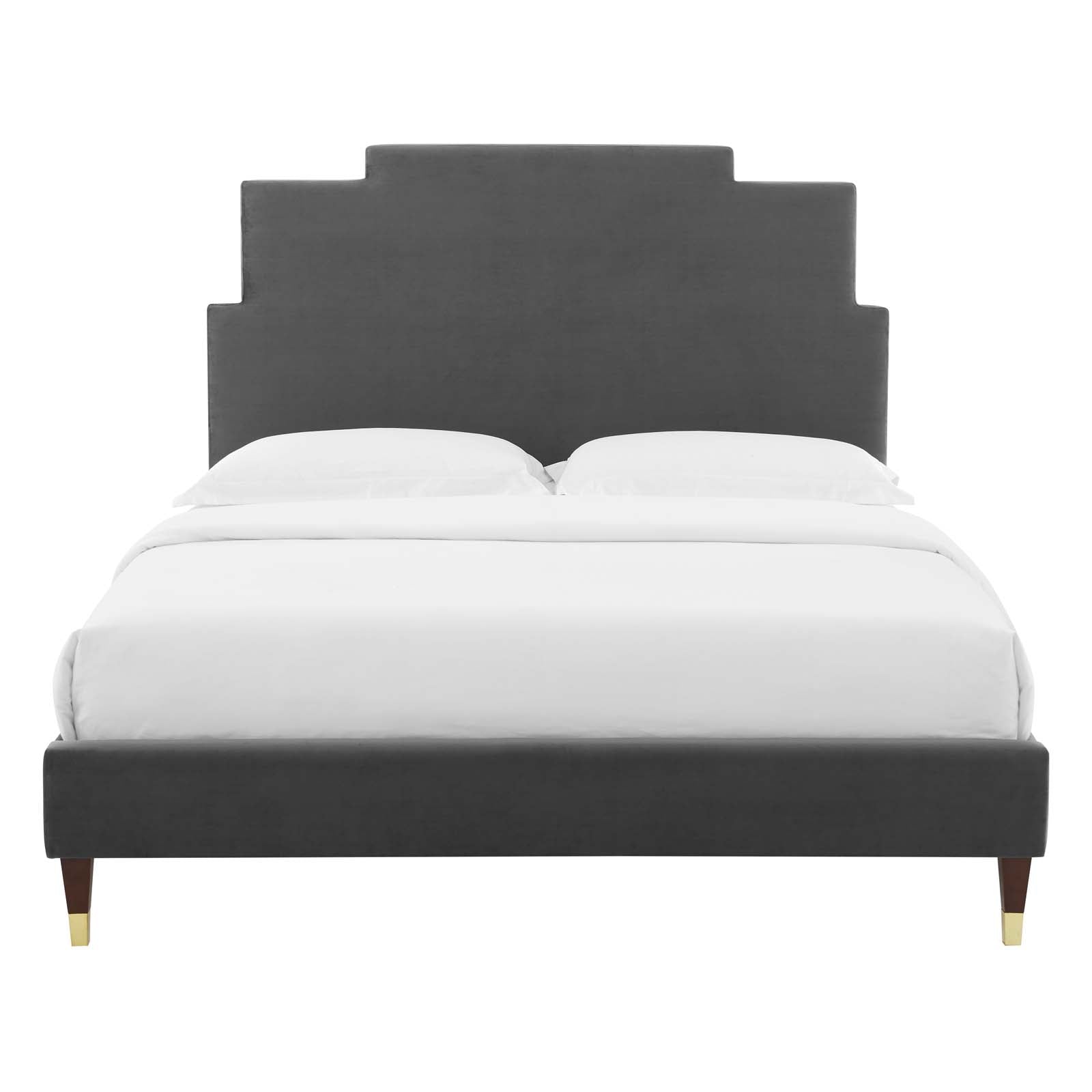 Modway Lindsey Performance Velvet Queen Platform Bed - MOD-6704 | Beds | Modishstore - 7