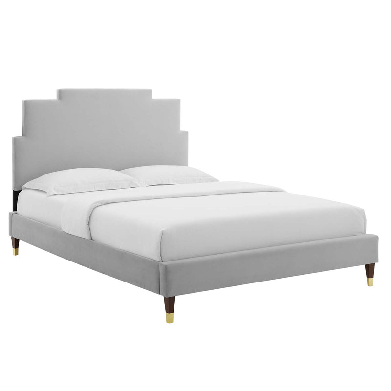 Modway Lindsey Performance Velvet Queen Platform Bed - MOD-6704 | Beds | Modishstore - 16