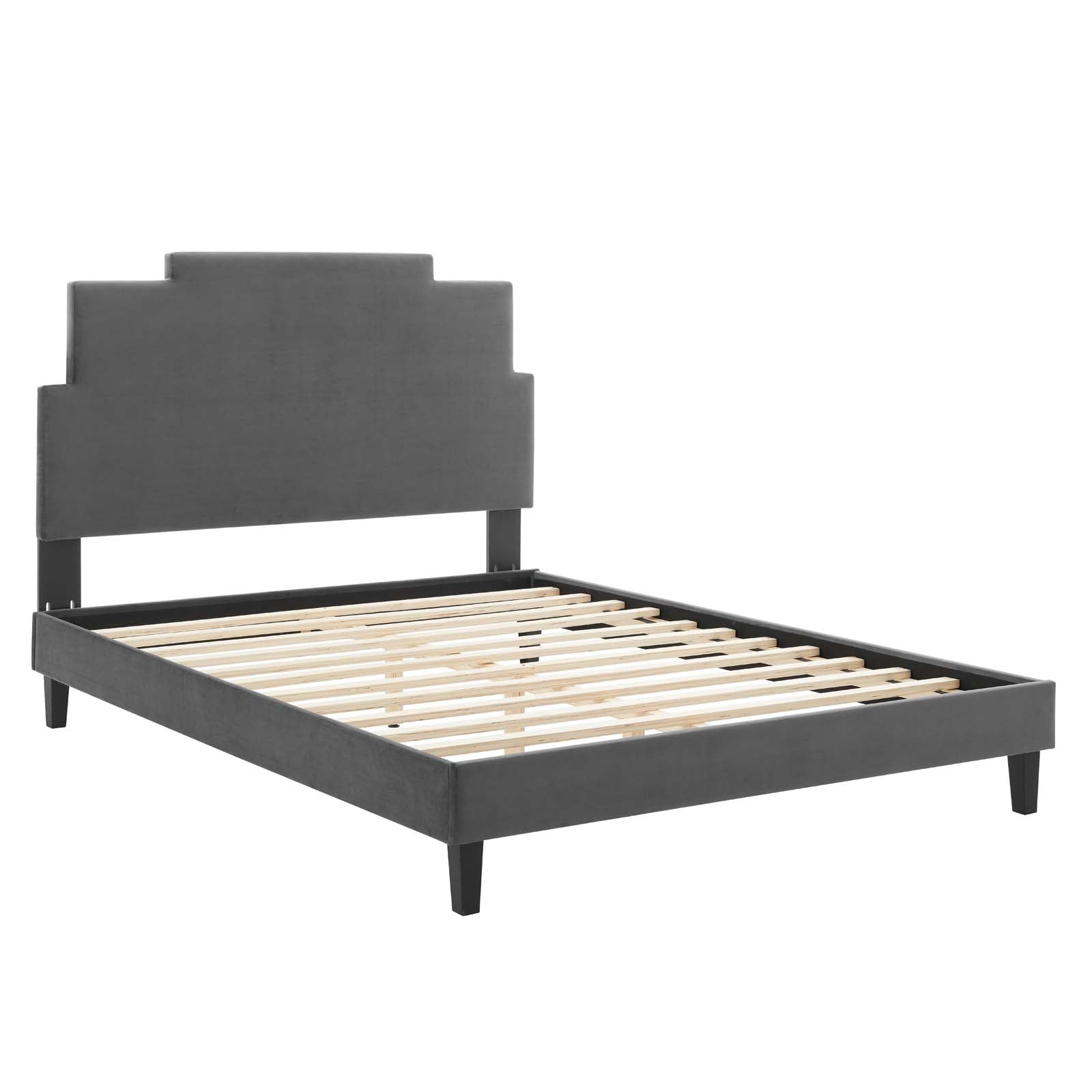 Modway Lindsey Performance Velvet Queen Platform Bed - MOD-6705 | Beds | Modishstore - 3