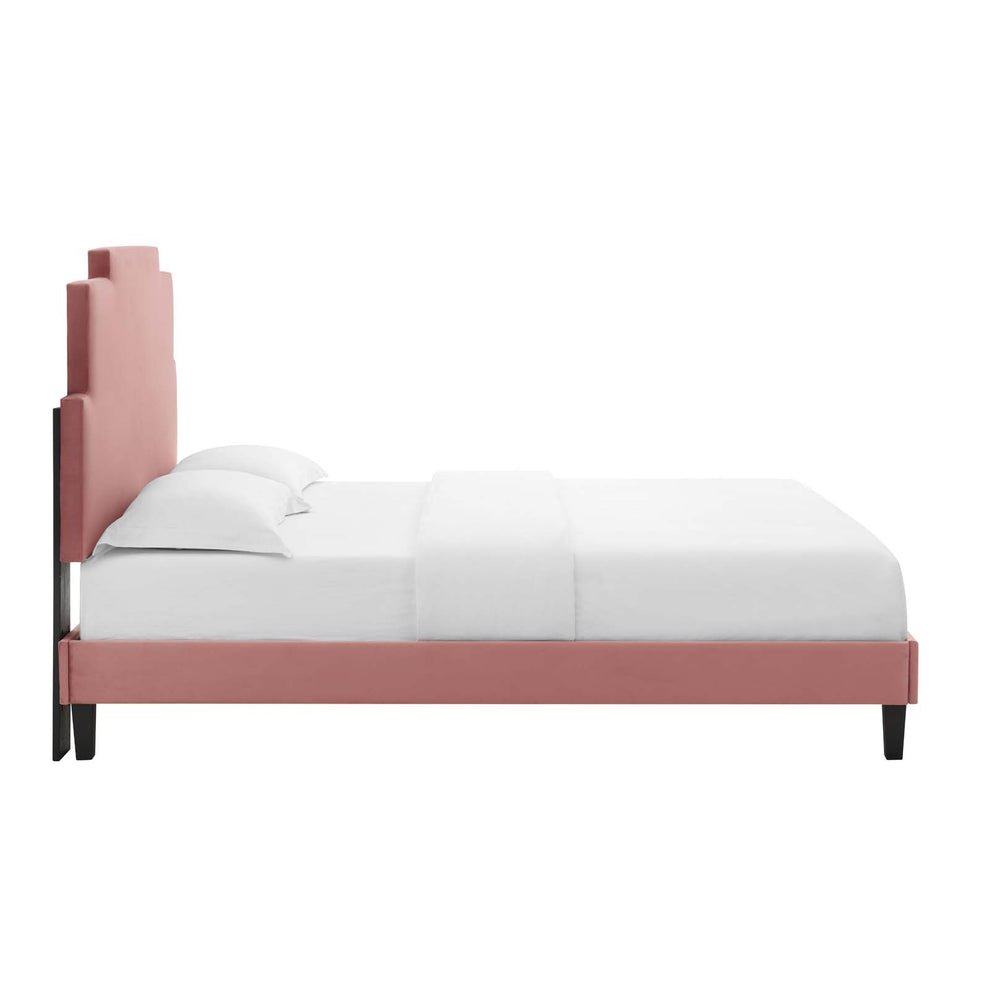 Modway Lindsey Performance Velvet Queen Platform Bed - MOD-6705 | Beds | Modishstore - 13