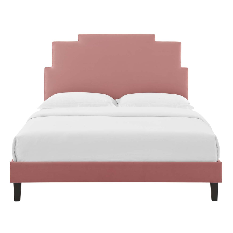 Modway Lindsey Performance Velvet Queen Platform Bed - MOD-6705 | Beds | Modishstore - 14