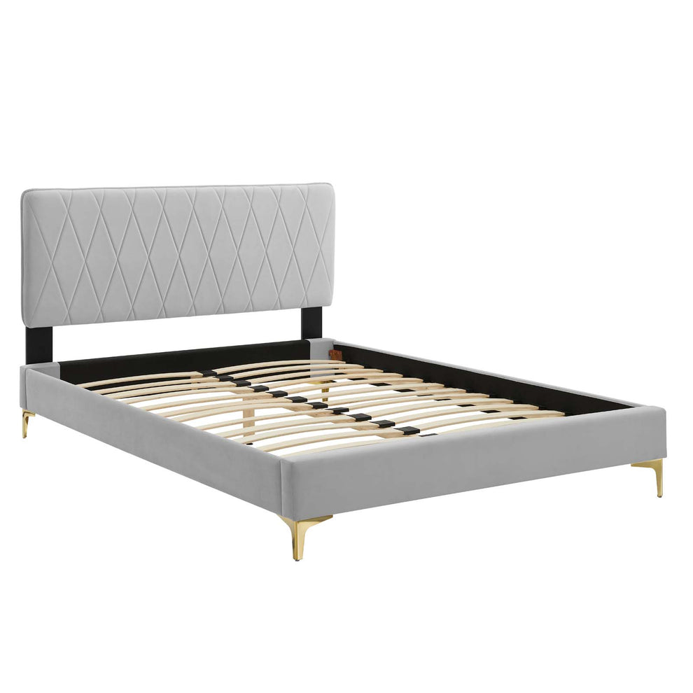 Modway Phillipa Performance Velvet Queen Platform Bed - MOD-6706 | Beds | Modishstore - 17